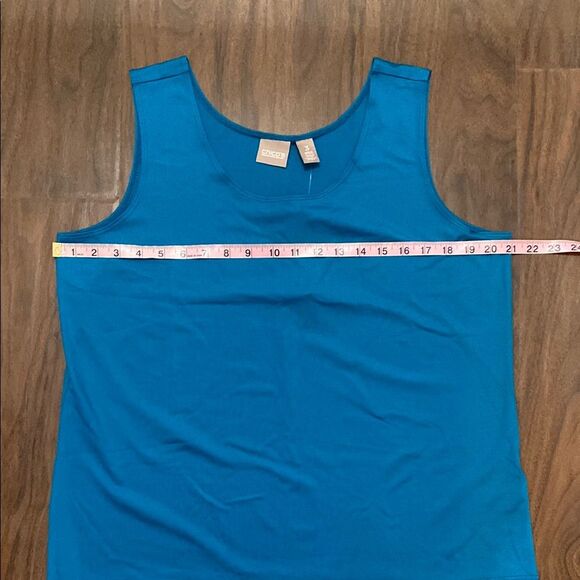 Chico's Blue Sleeveless Tank Top - Picture 3 of 7